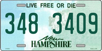 NH license plate 3483409