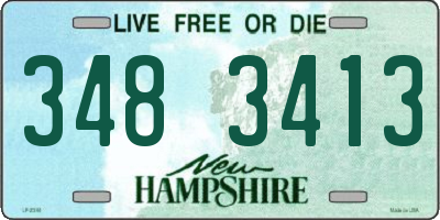 NH license plate 3483413
