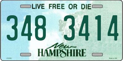 NH license plate 3483414