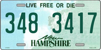 NH license plate 3483417
