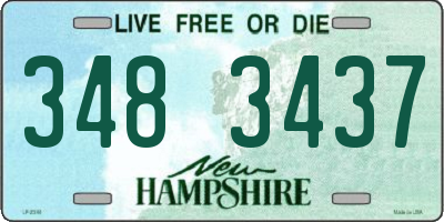 NH license plate 3483437