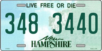 NH license plate 3483440