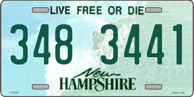 NH license plate 3483441