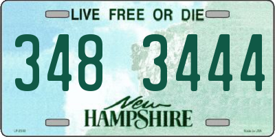 NH license plate 3483444