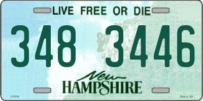 NH license plate 3483446