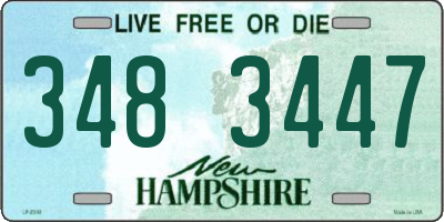 NH license plate 3483447