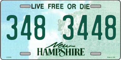 NH license plate 3483448