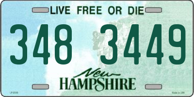 NH license plate 3483449