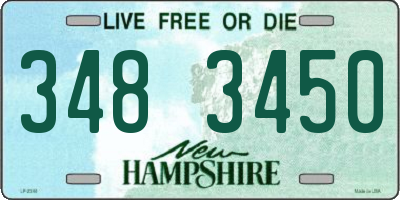 NH license plate 3483450
