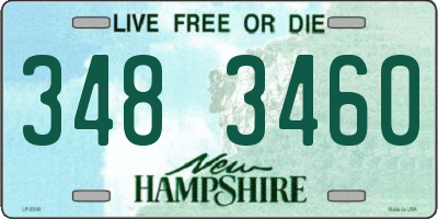 NH license plate 3483460