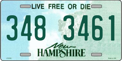 NH license plate 3483461