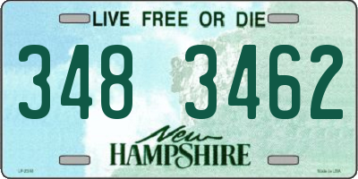 NH license plate 3483462