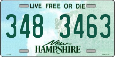 NH license plate 3483463