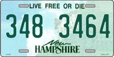 NH license plate 3483464