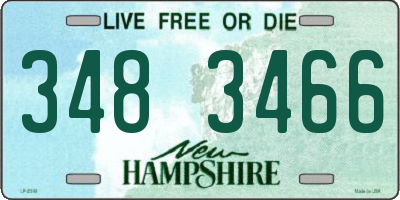 NH license plate 3483466