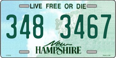 NH license plate 3483467