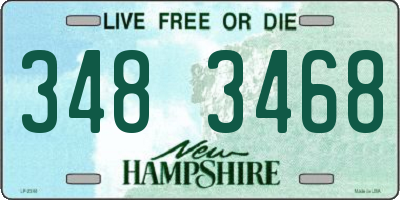 NH license plate 3483468