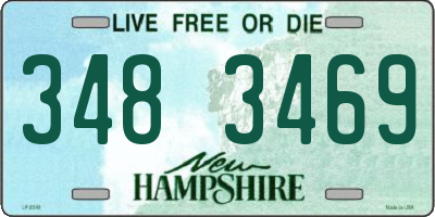 NH license plate 3483469