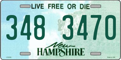 NH license plate 3483470