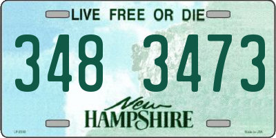 NH license plate 3483473