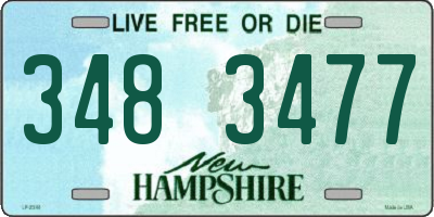 NH license plate 3483477