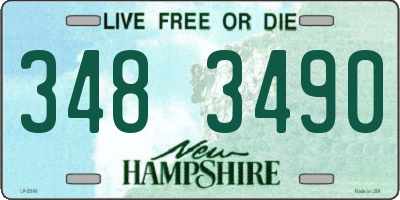 NH license plate 3483490