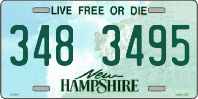 NH license plate 3483495