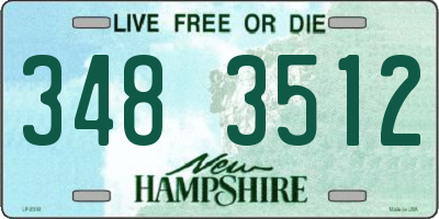 NH license plate 3483512