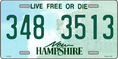 NH license plate 3483513