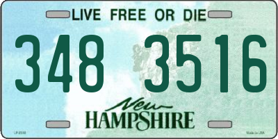 NH license plate 3483516