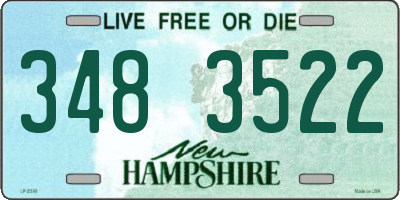 NH license plate 3483522