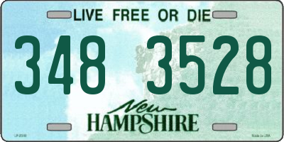 NH license plate 3483528