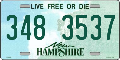NH license plate 3483537