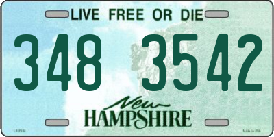 NH license plate 3483542