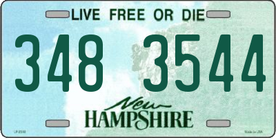 NH license plate 3483544