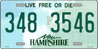 NH license plate 3483546