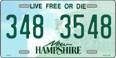 NH license plate 3483548