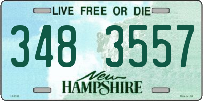 NH license plate 3483557