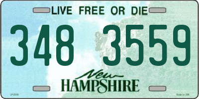 NH license plate 3483559