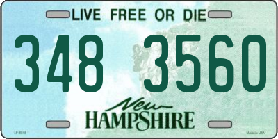NH license plate 3483560