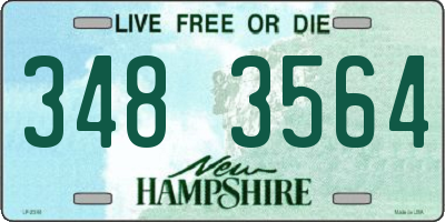 NH license plate 3483564