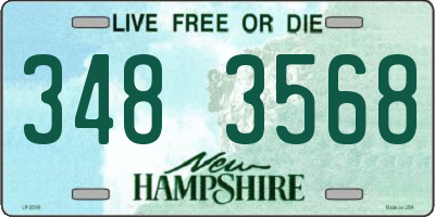 NH license plate 3483568