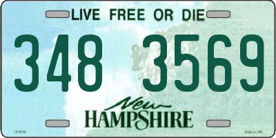 NH license plate 3483569