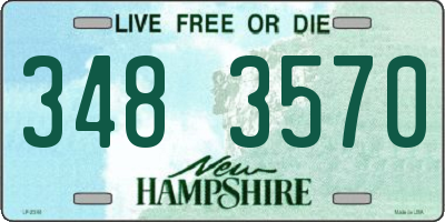 NH license plate 3483570