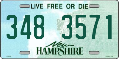 NH license plate 3483571
