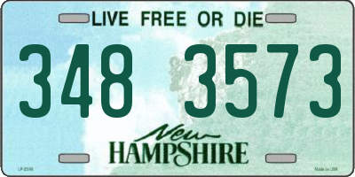 NH license plate 3483573