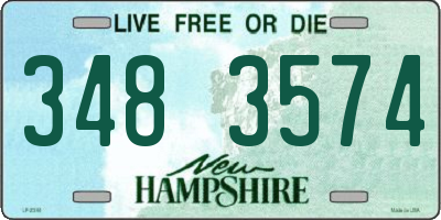 NH license plate 3483574