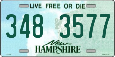 NH license plate 3483577