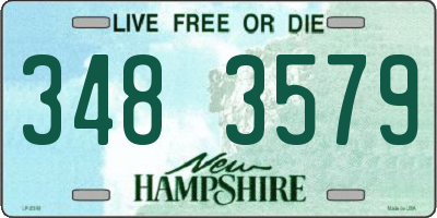 NH license plate 3483579