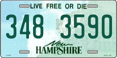 NH license plate 3483590